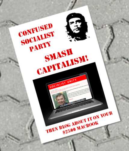 confused socialist party smash capitalism then blog about it